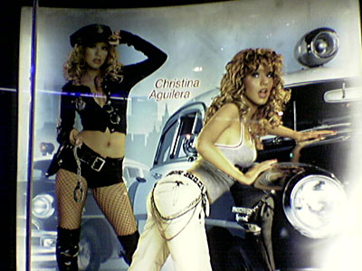 Christina Aguilera in Tom of Finland pose